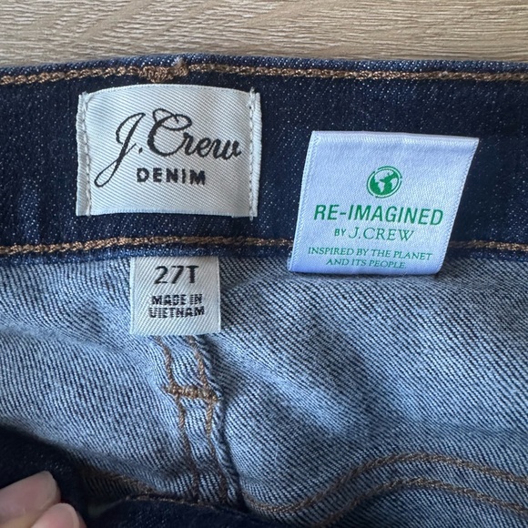 J Crew Women's 9" High Rise Vintage Straight Leg Jean Denim Pants Blue 27 Tall - Picture 3 of 8